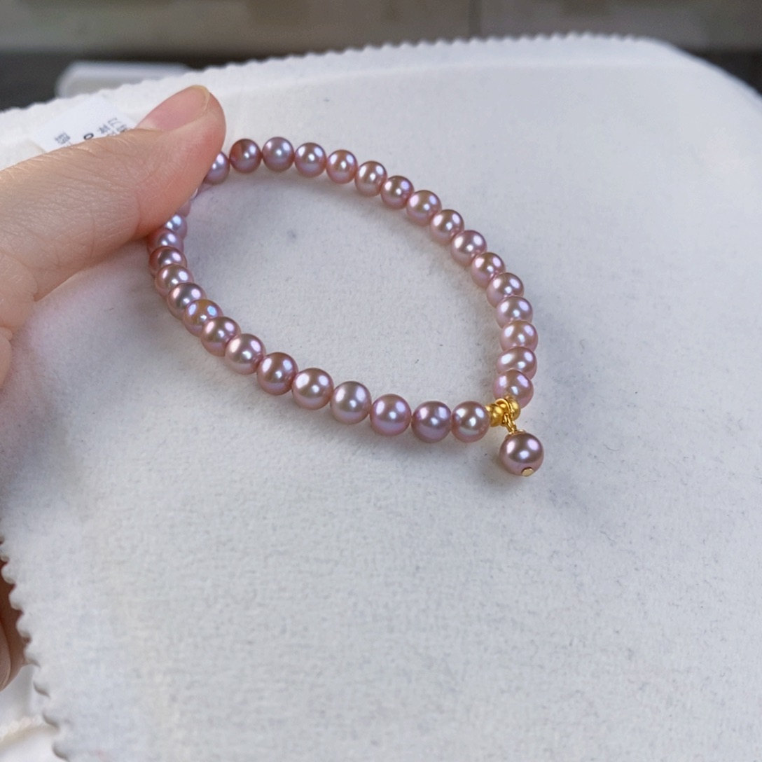 淡水珍珠手绳银S925镶嵌