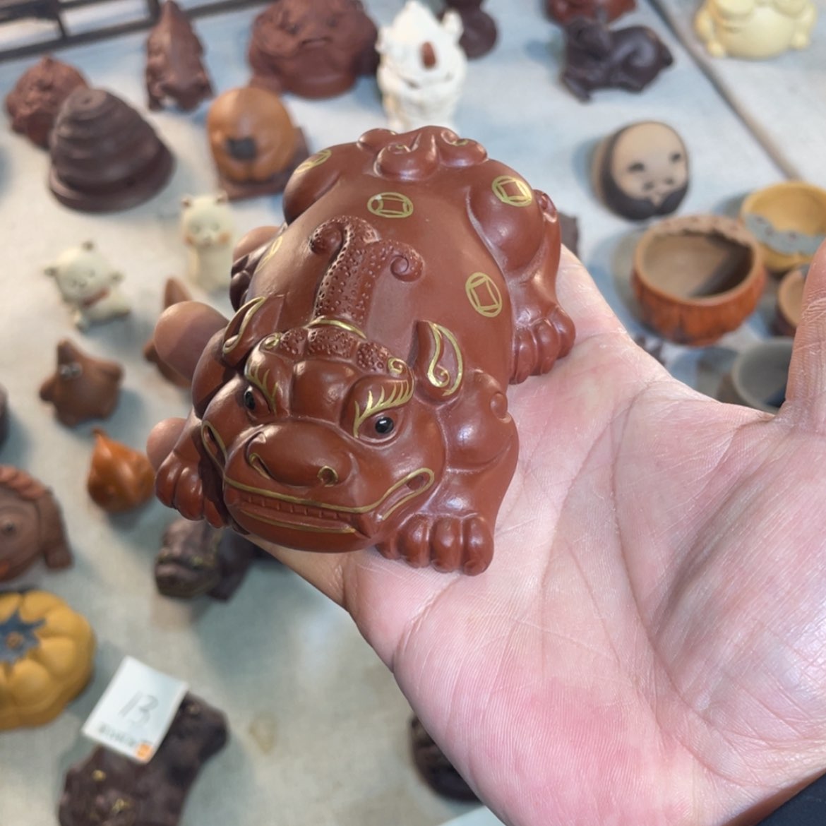 【闪购商品】紫砂茶宠六号貔貅