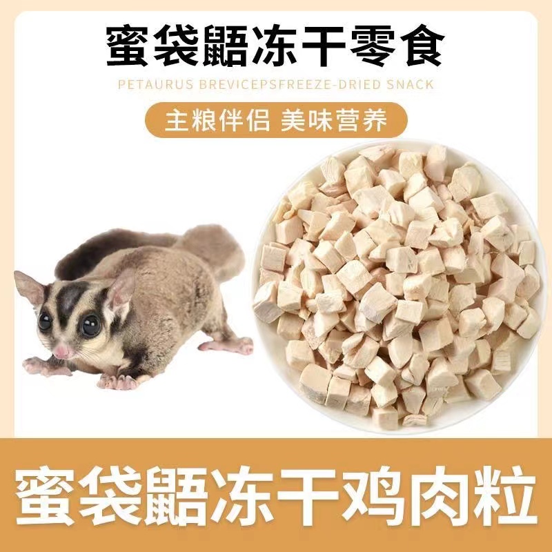 蜜袋鼯狗狗零食宠物冻干鸡胸肉粒松鼠猫狗通用营养