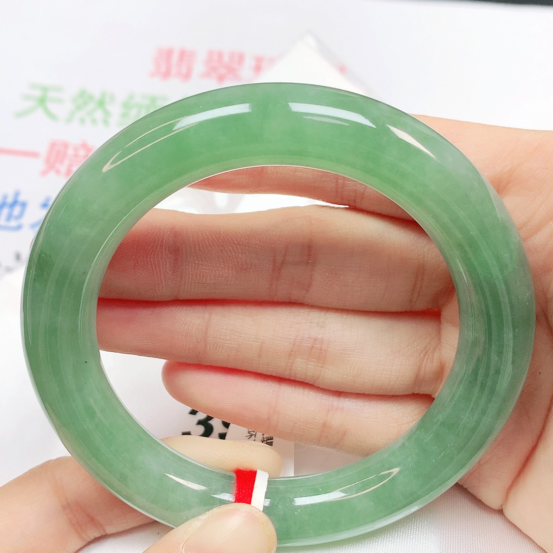 翡翠未镶嵌手镯翡翠手镯57圆