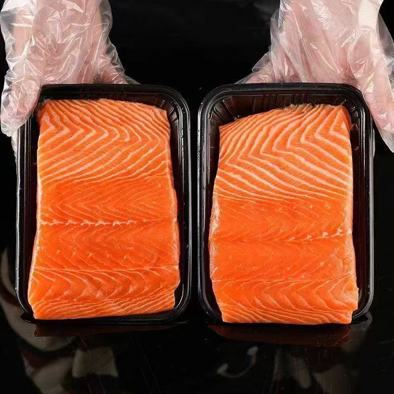 【3盒1200g】中段新鲜现切国产三文鱼带盒可刺身顺丰冷链
