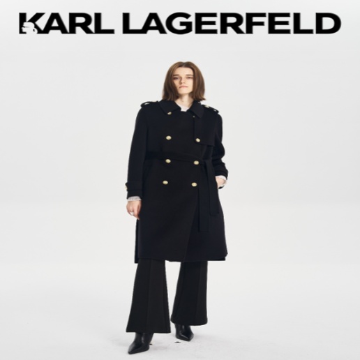 【官方】KARL LAGERFELD卡尔拉格斐2025秋季新款风衣老佛爷M27E2969