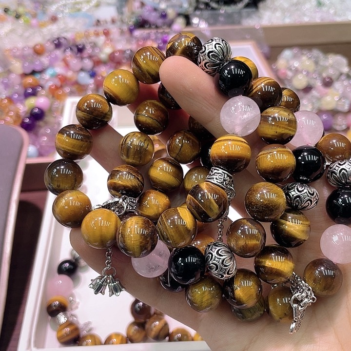 水晶手链未镶嵌黄虎眼135