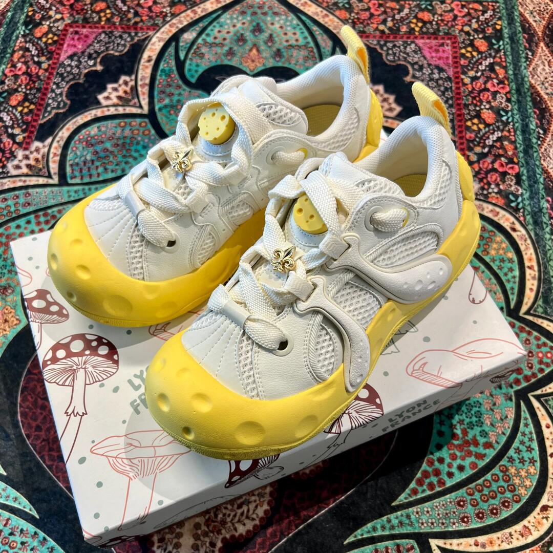 【奶酪蘑菇鞋】帕拉丁男女款休闲鞋立体低帮圆头板鞋79410