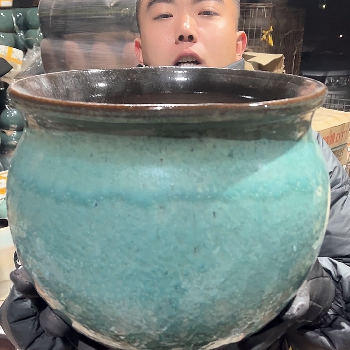 紫砂花盆高27口30————-