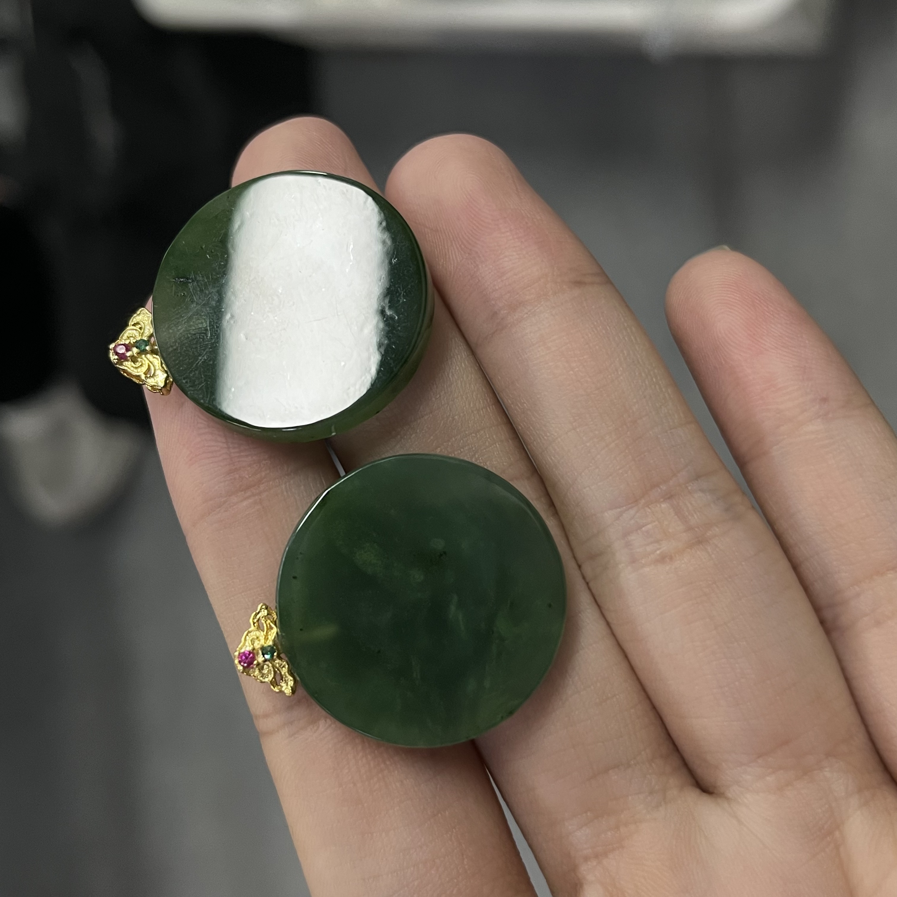 和田玉吊坠JBJS0098多样性发一