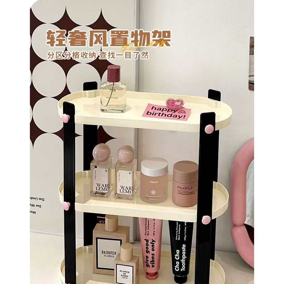 三层轻奢置物架桌上防尘杯子收纳置物架茶杯马克杯收纳架杯架水杯