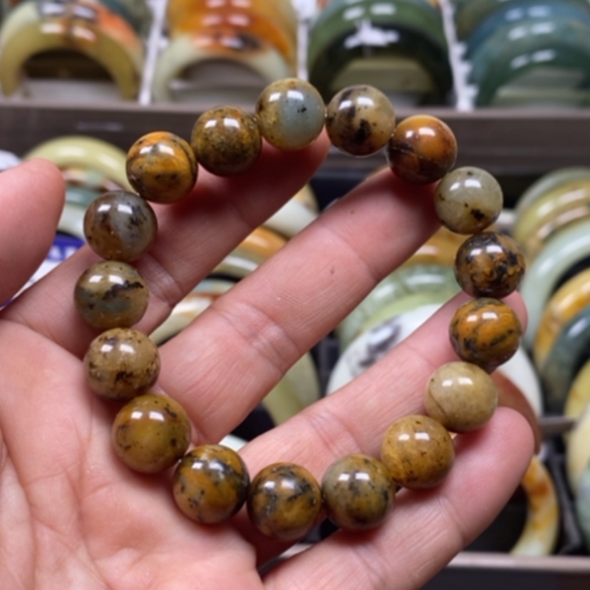 【闪购商品】蛇纹石玉手镯未镶嵌