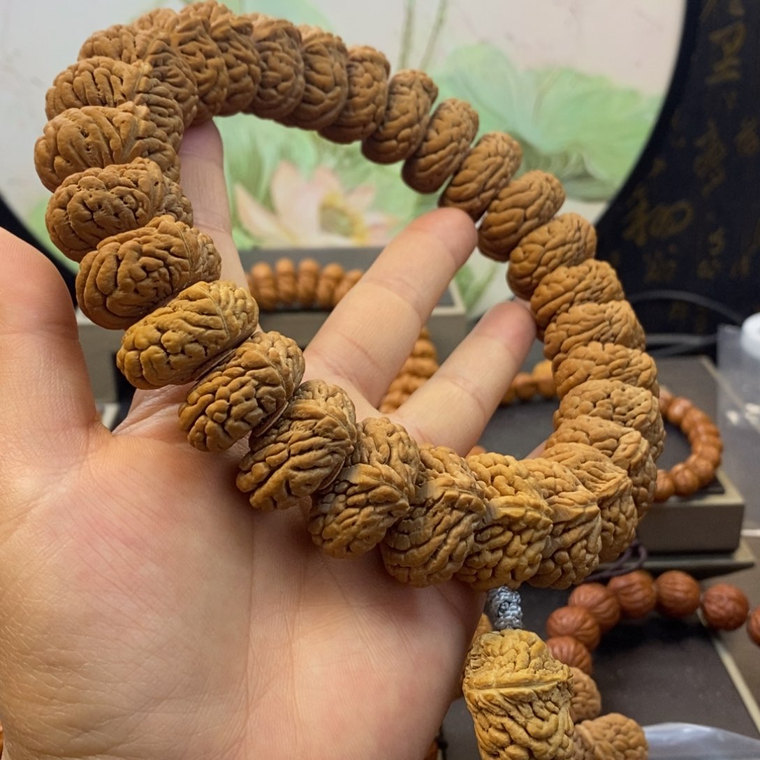 桃核手串小*主龙纹桃核麒麟