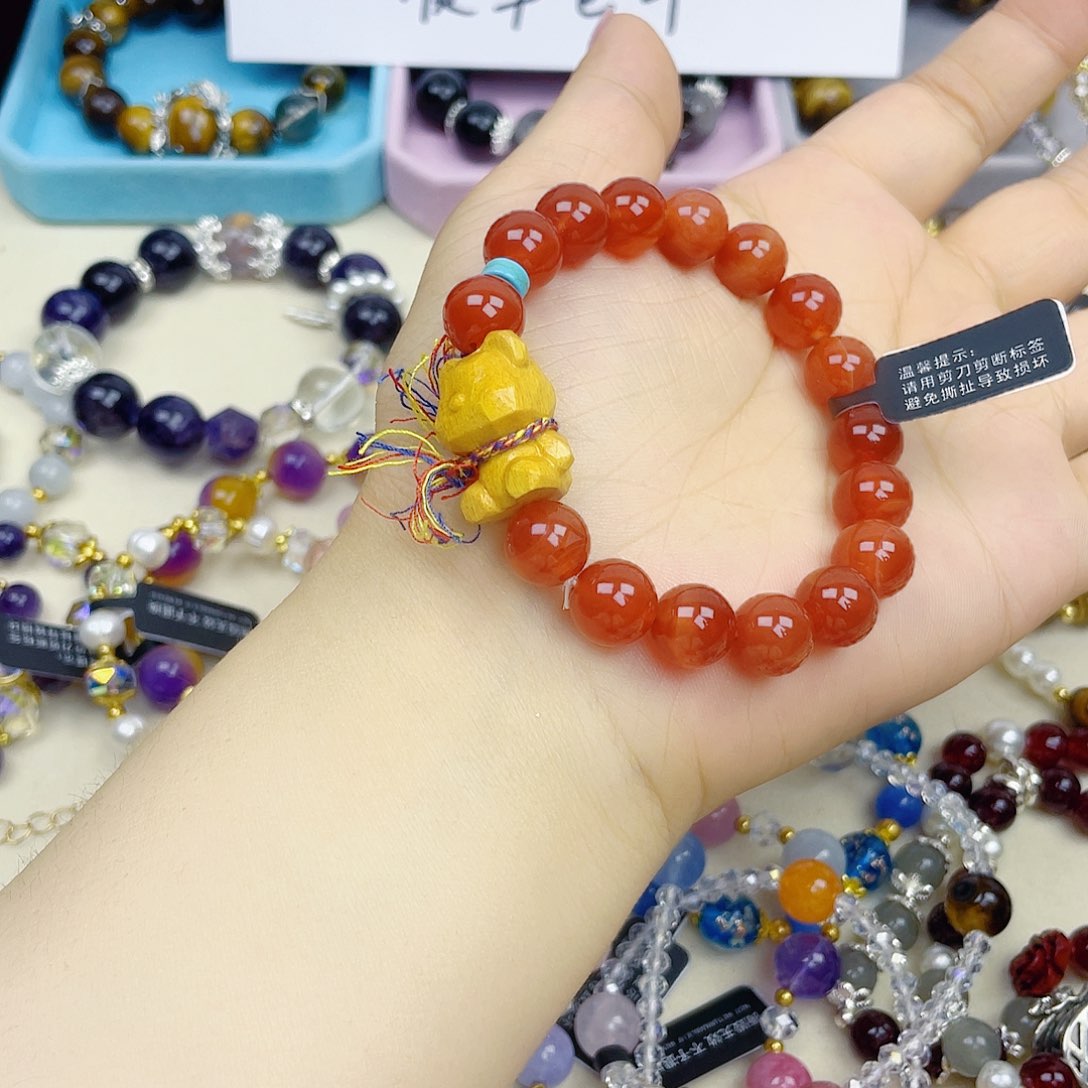 手饰针钠钙石银S925镀金镶嵌