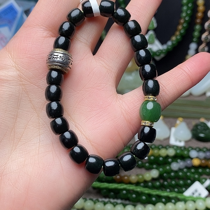 和田玉未镶嵌手链