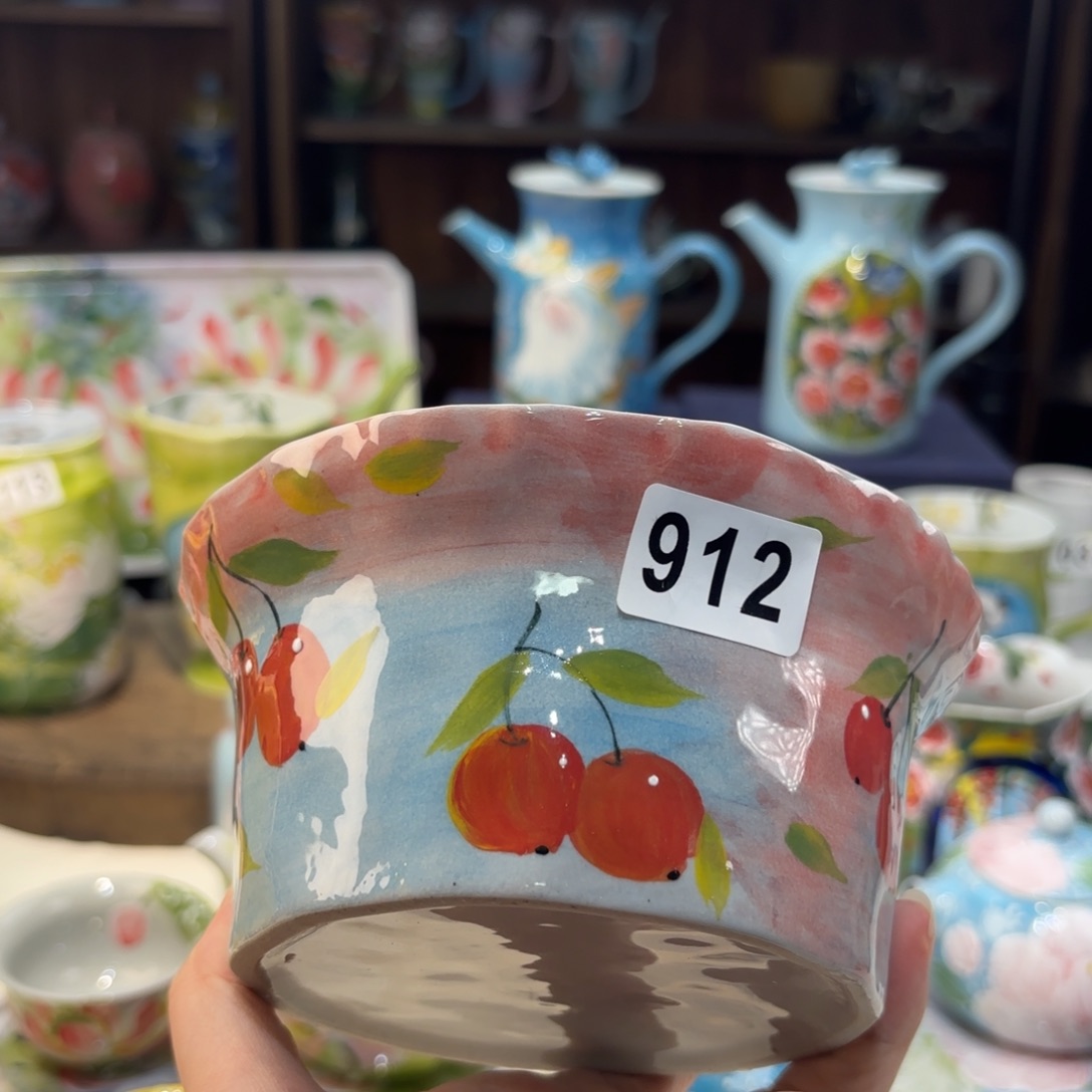 景德镇手绘高温釉下彩陶瓷茶具