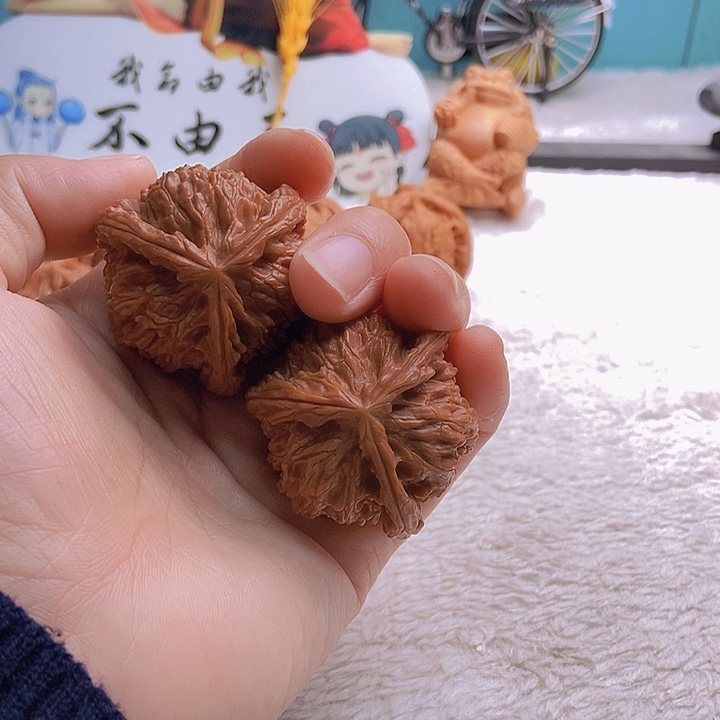 吊坠文玩核桃@****@三棱