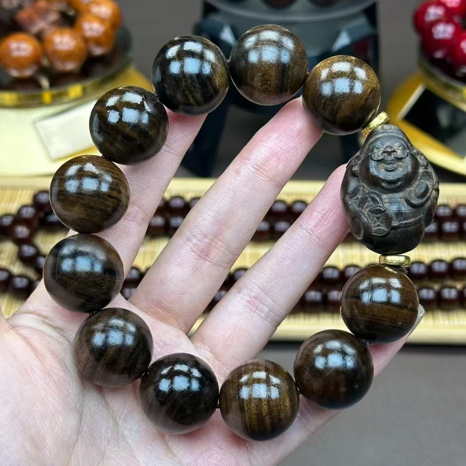 2.0檀香手串+财神【1490】