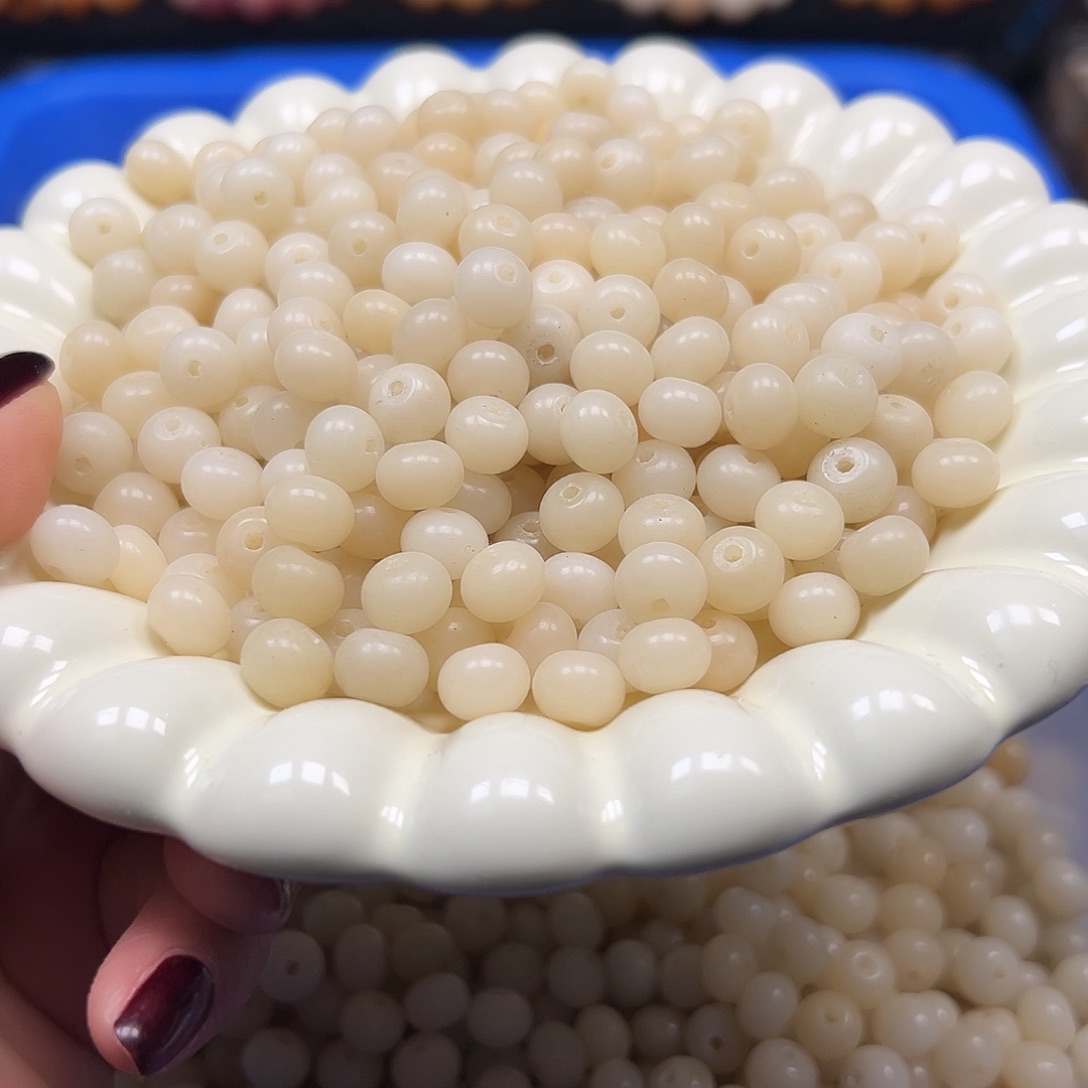 手串菩提根/象牙果微瑕10奶白苹果300颗