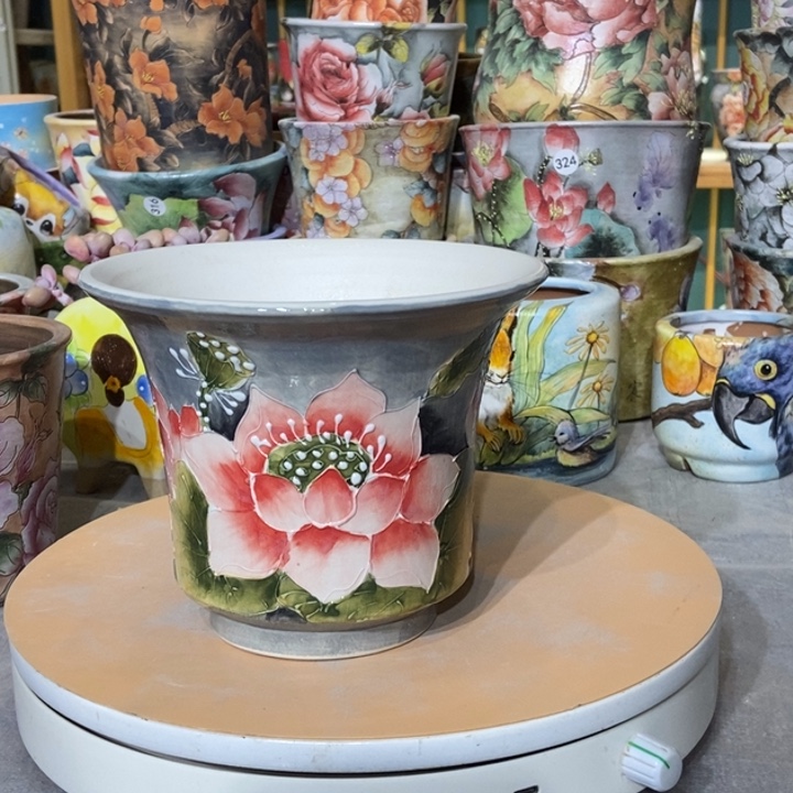 红陶景德镇艺术手绘作品