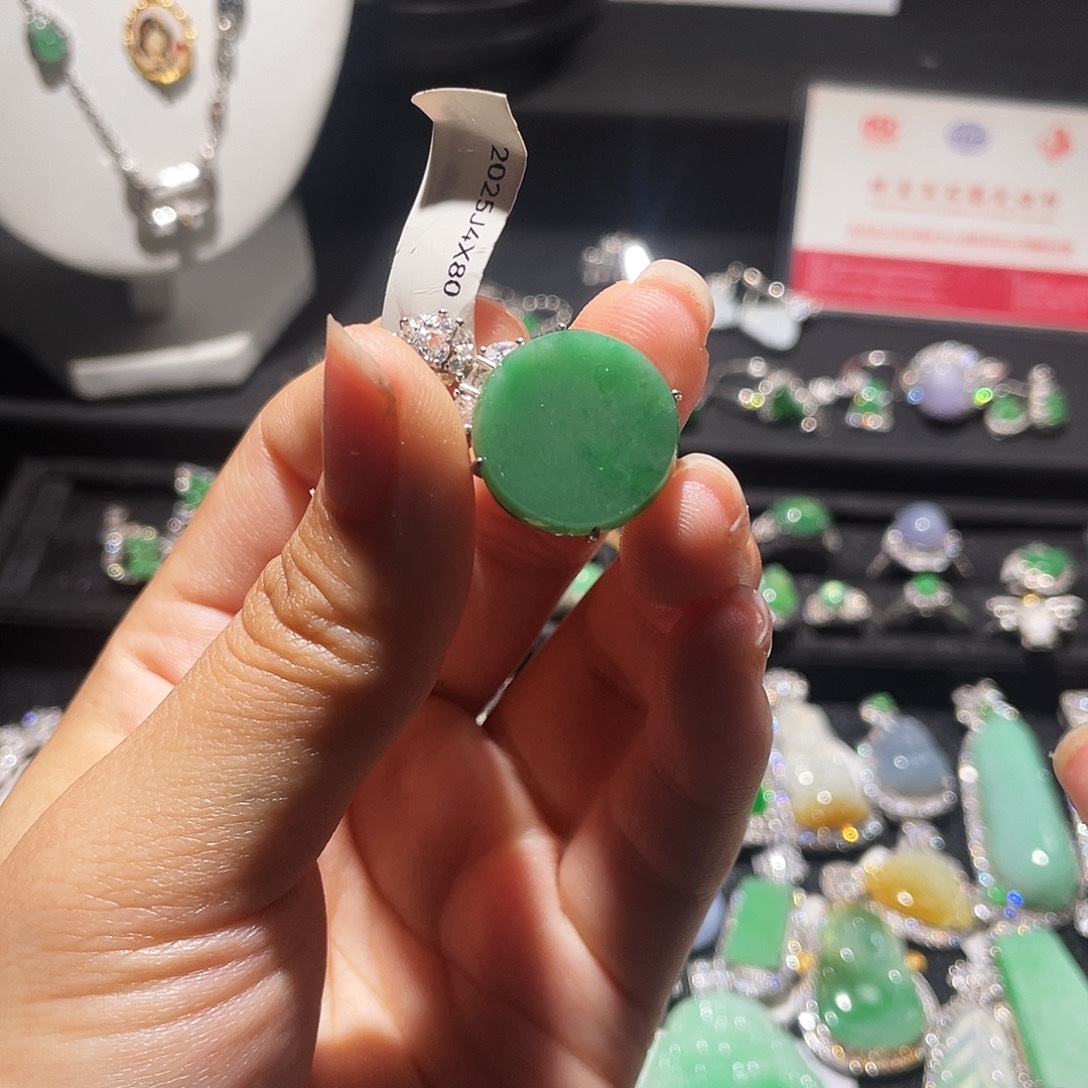 翡翠银S925镶嵌颈饰