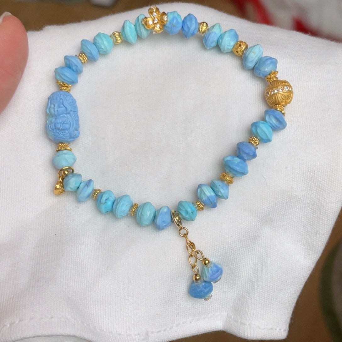 绿松石未镶嵌手链