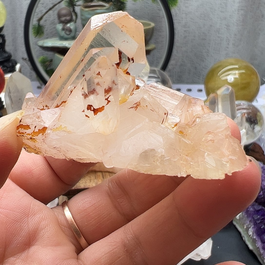 石英质玉水晶簇未镶嵌