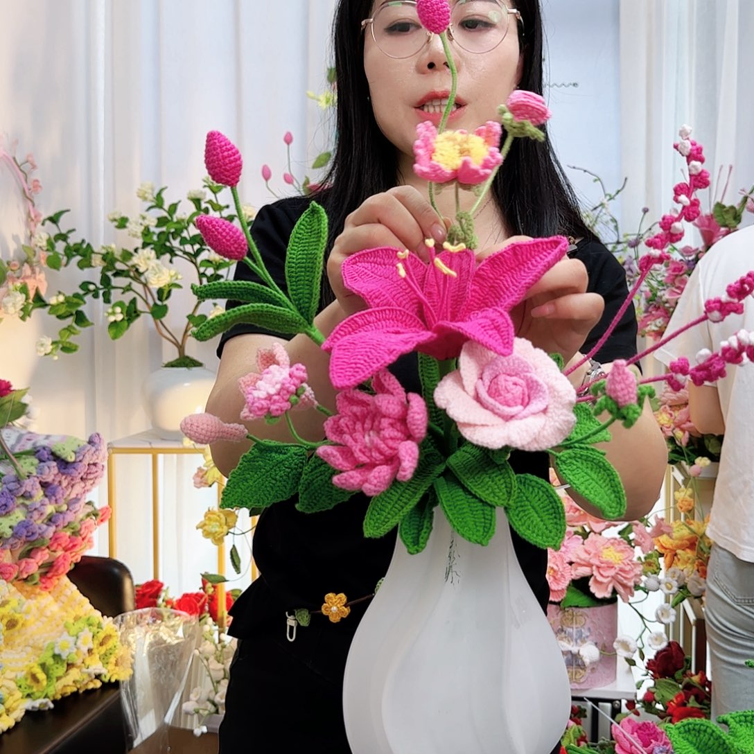 莱赛尔纤维棉手工花束