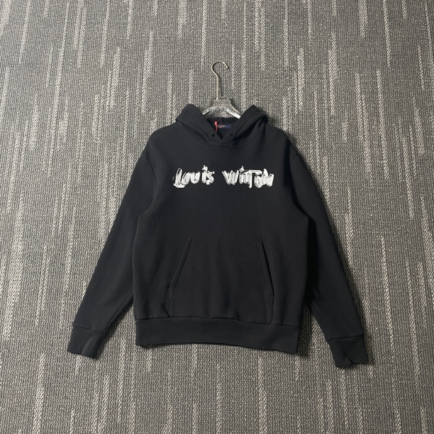 99新 LouisVuitton/路易威登 字母印花连帽卫衣/M码/1485