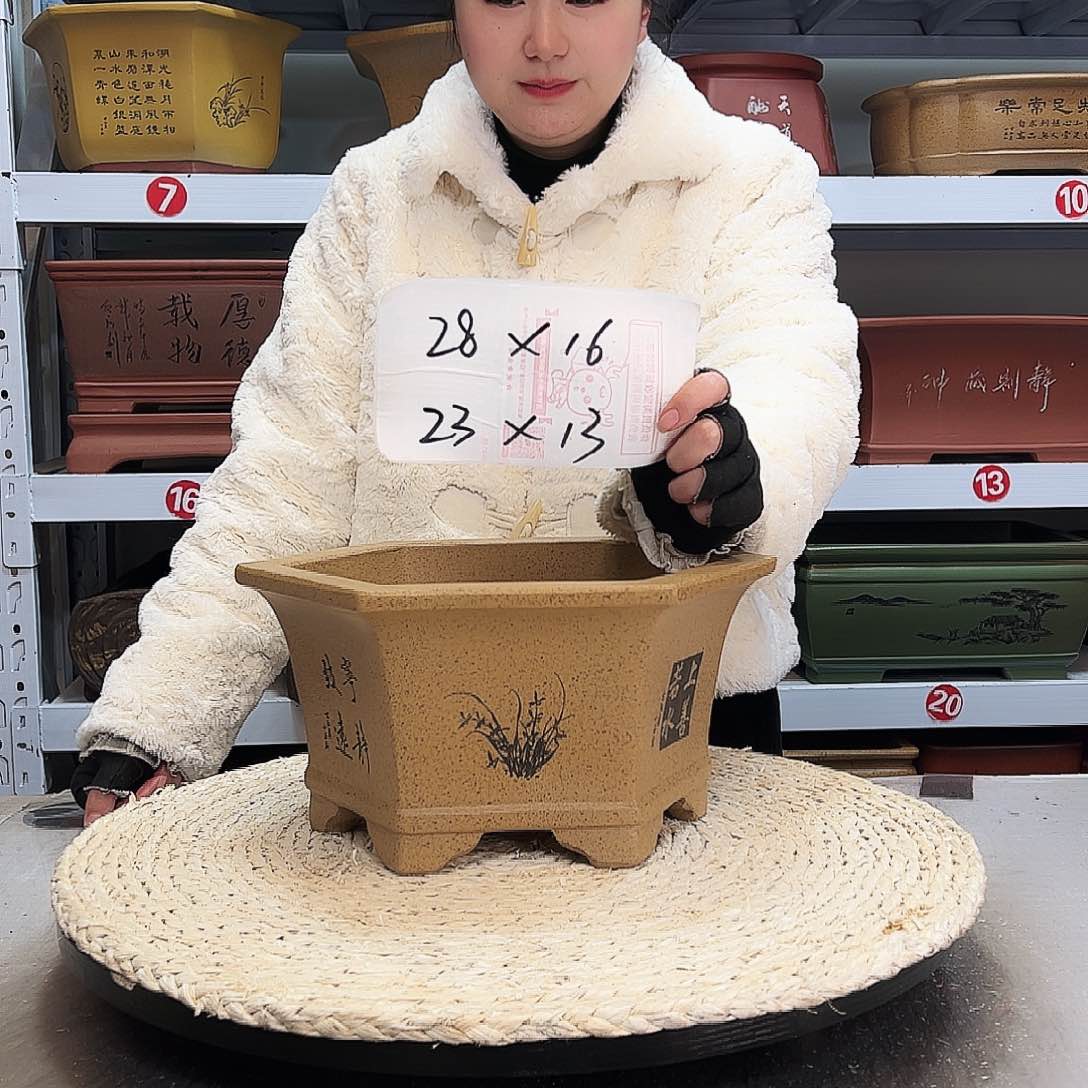 紫砂花盆紫砂花盆