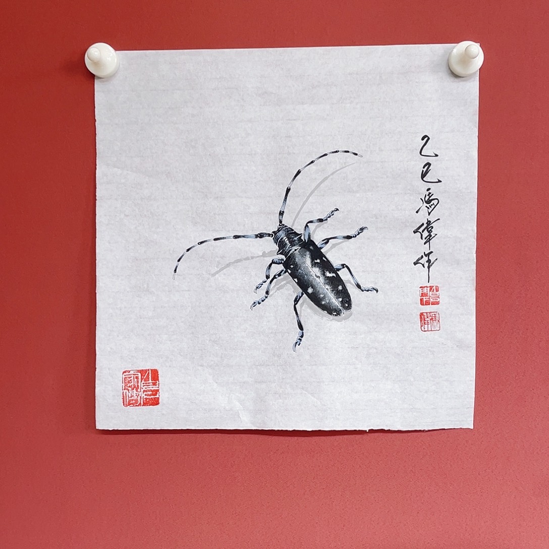 国画冯伟老师手绘国画作品音浩