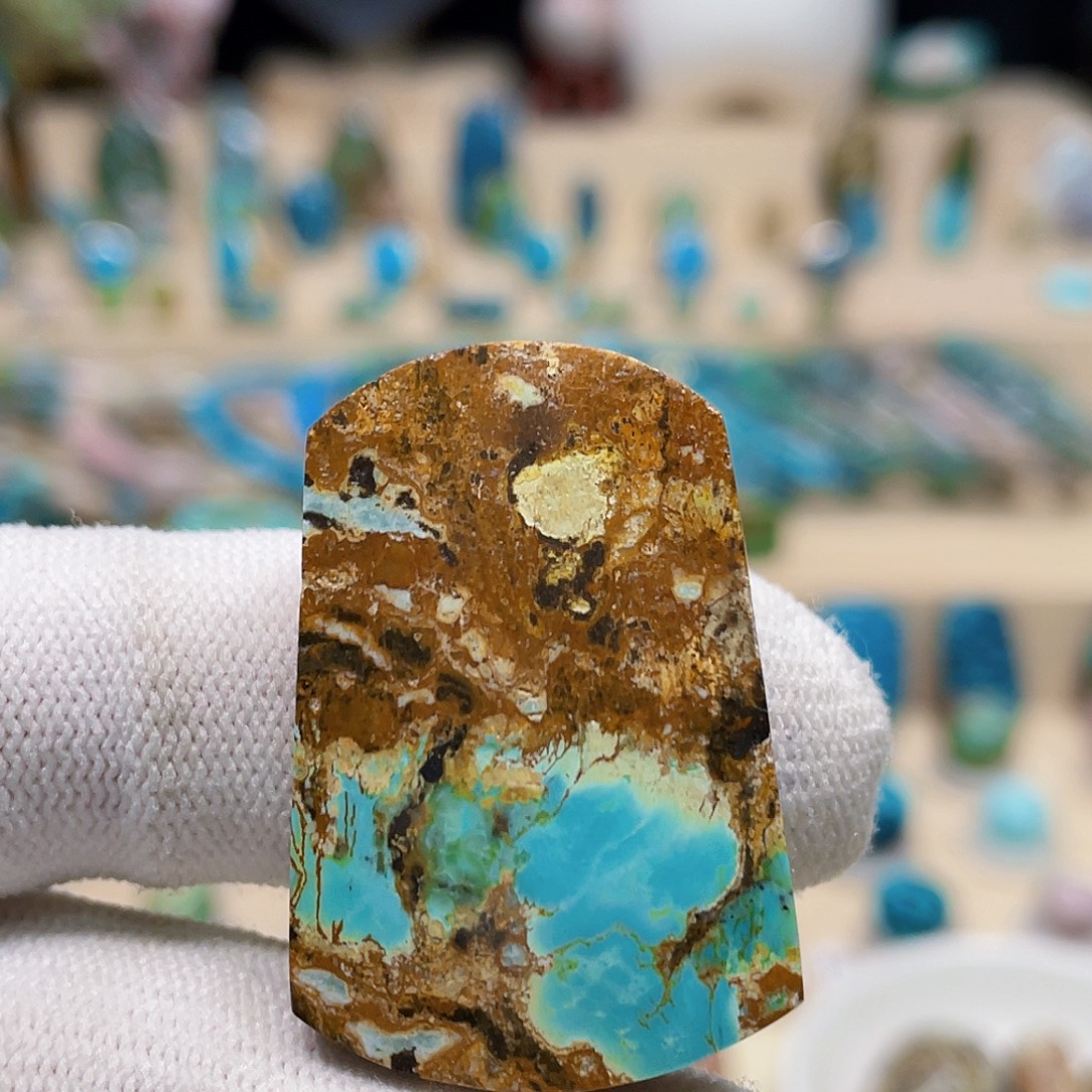 绿松石未镶嵌颈饰