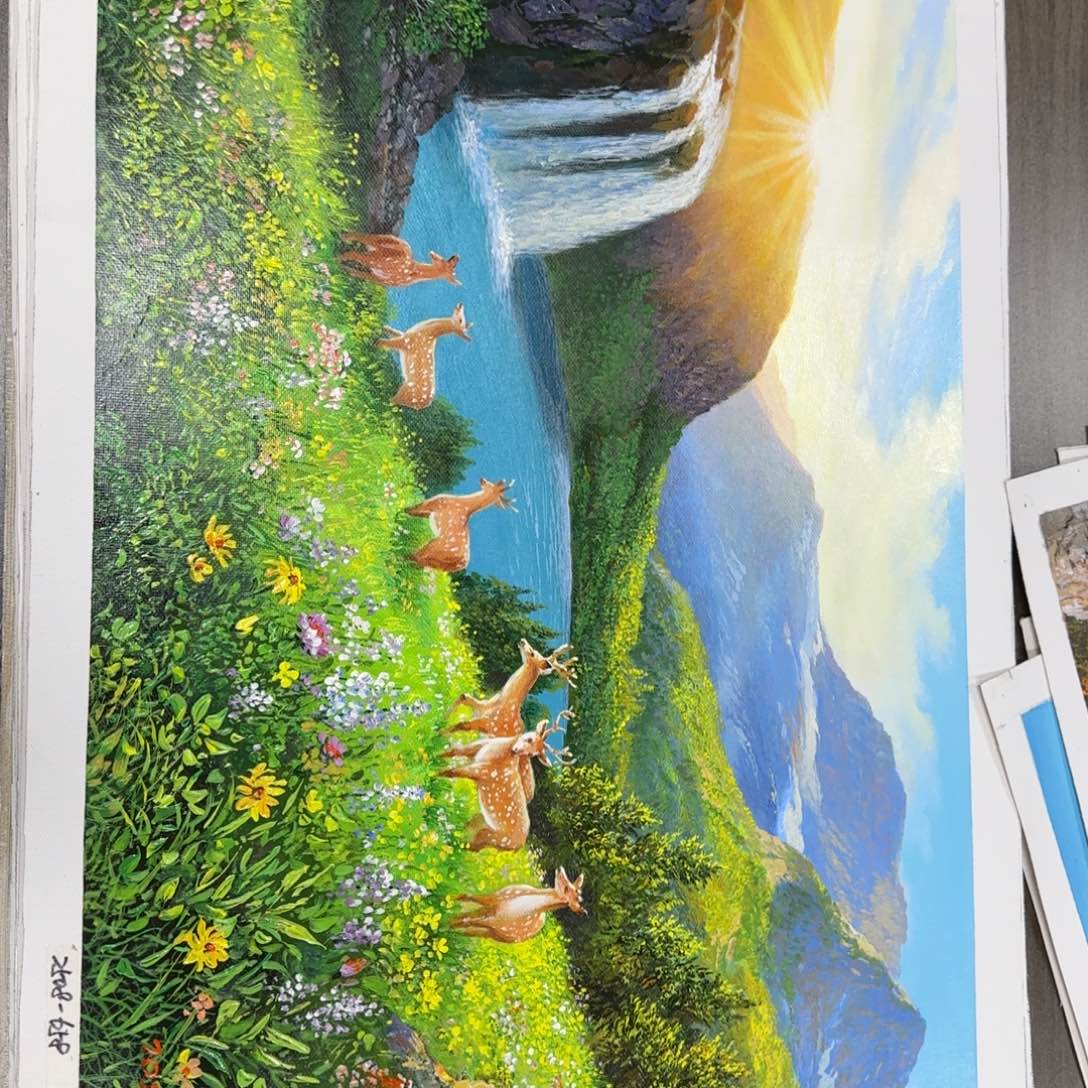 油画我是一只小小鸟地域文化