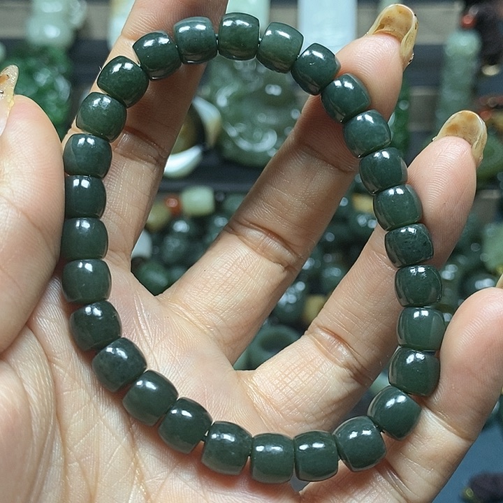 和田玉手串未镶嵌