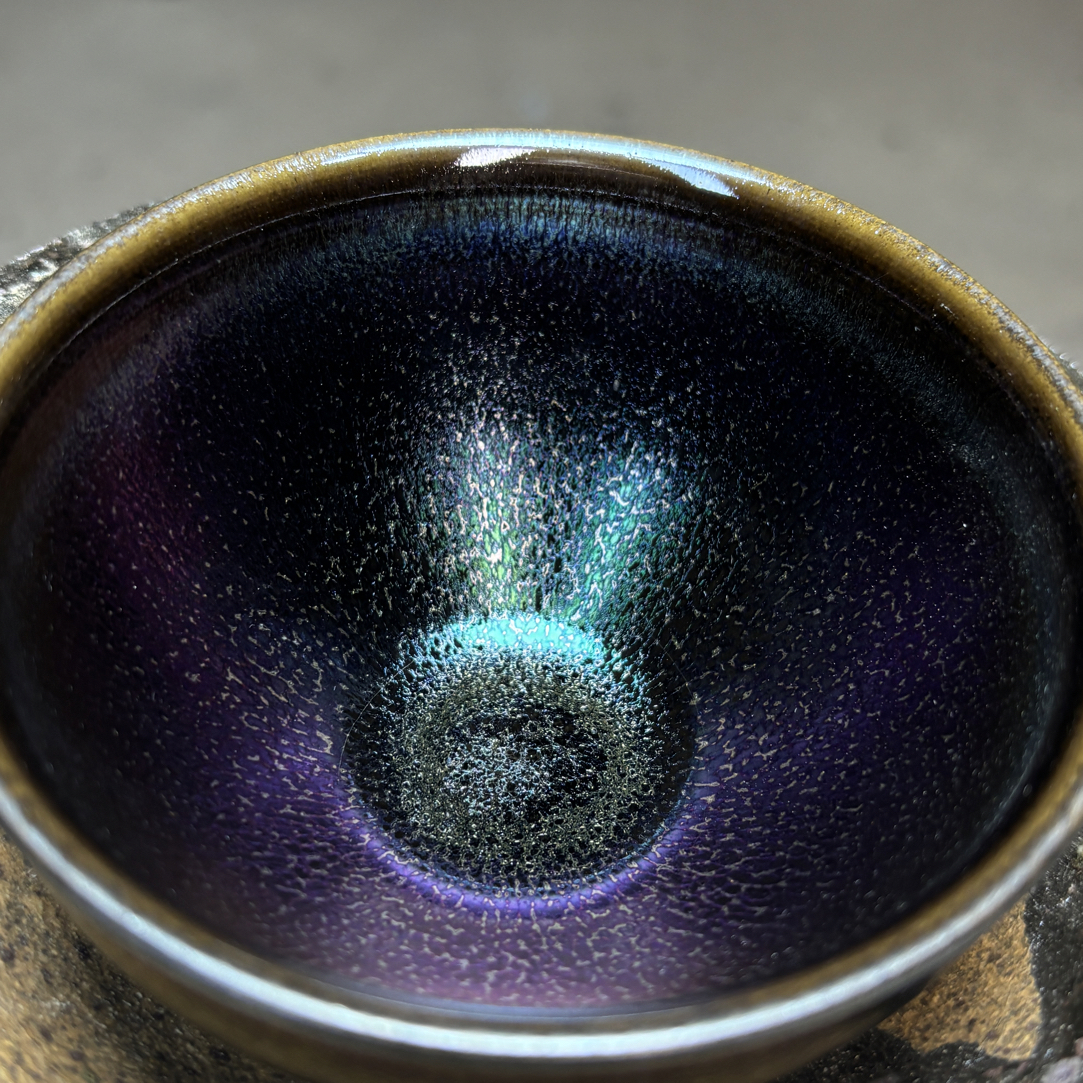 彩麒麟茶盏主人杯