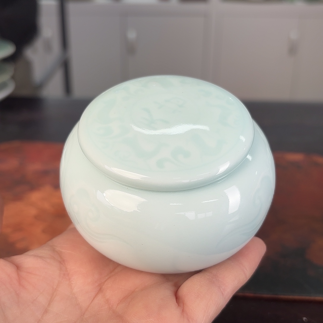 龙泉云间青瓷小米茶器