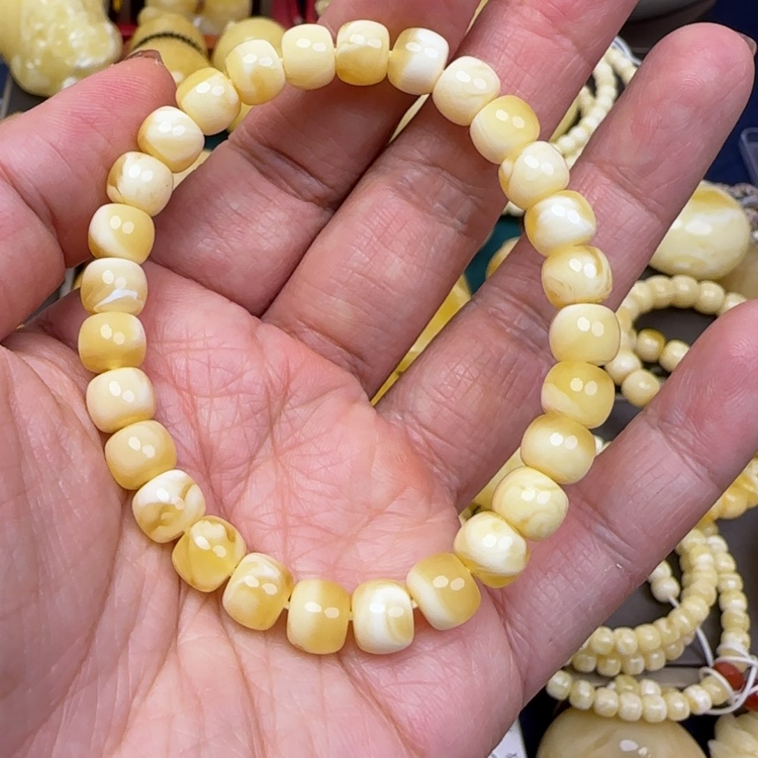 蜜蜡颈饰未镶嵌天然蜜蜡