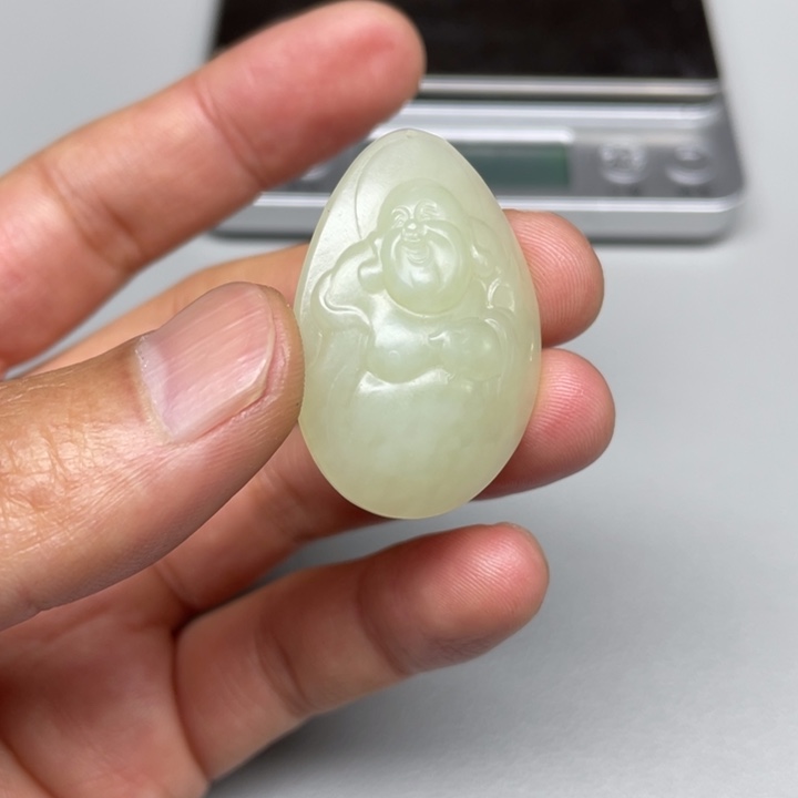 和田玉吊坠(不含链)未镶嵌小**生