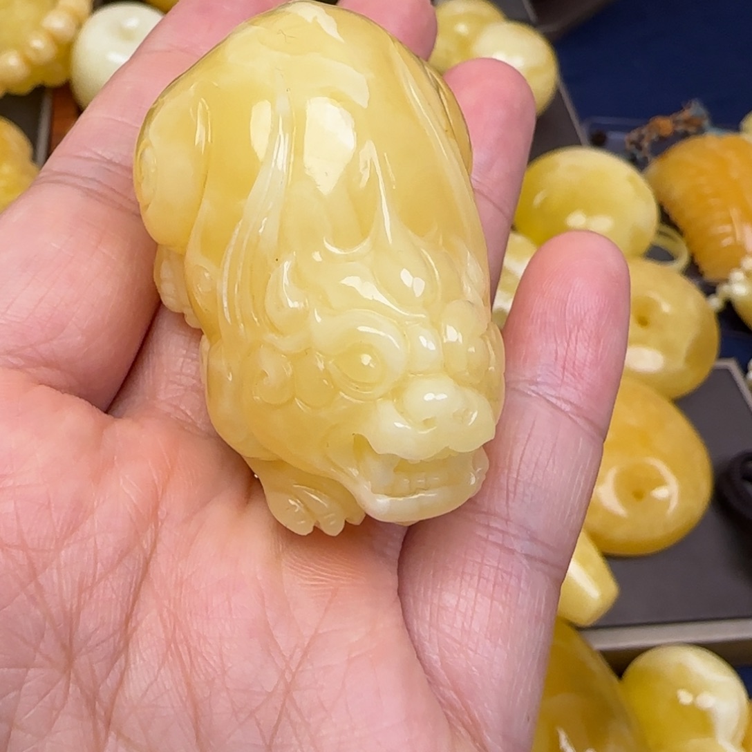 蜜蜡颈饰未镶嵌天然蜜蜡