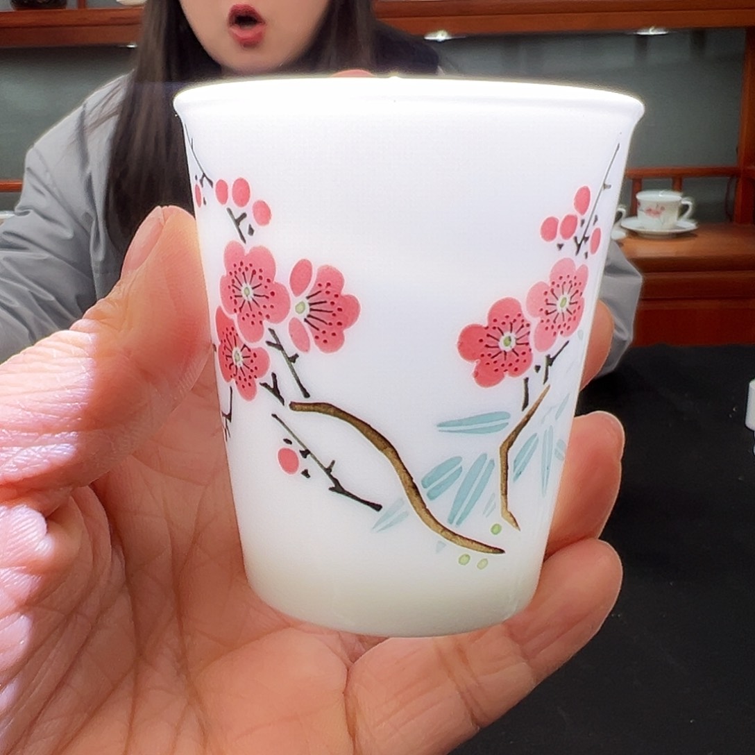 翠竹红梅可乐杯杯