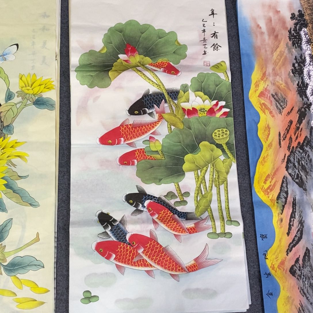 国画尺寸100✖️50三尺工笔手绘画