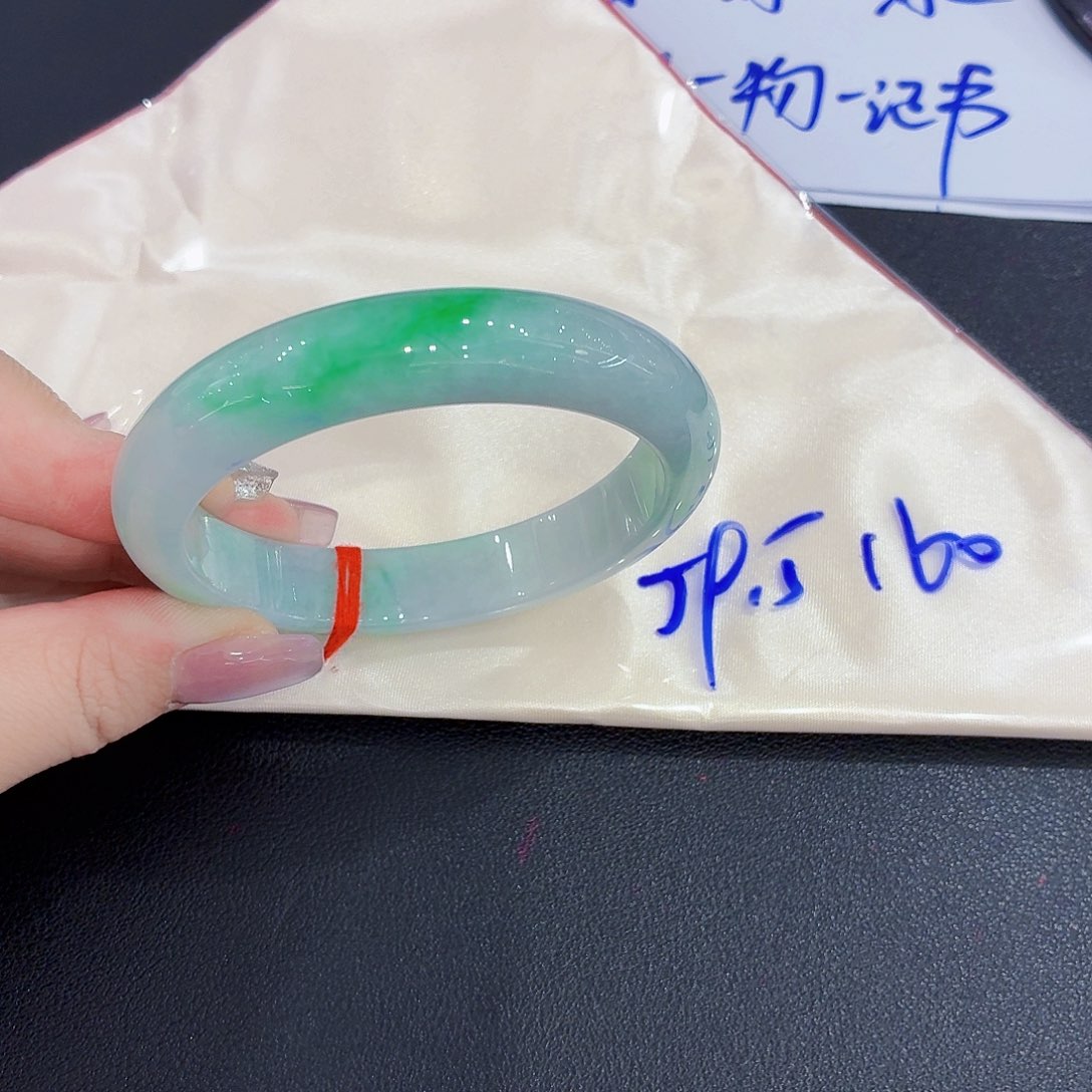未镶嵌手镯翡翠天然缅甸翡翠手镯59.60