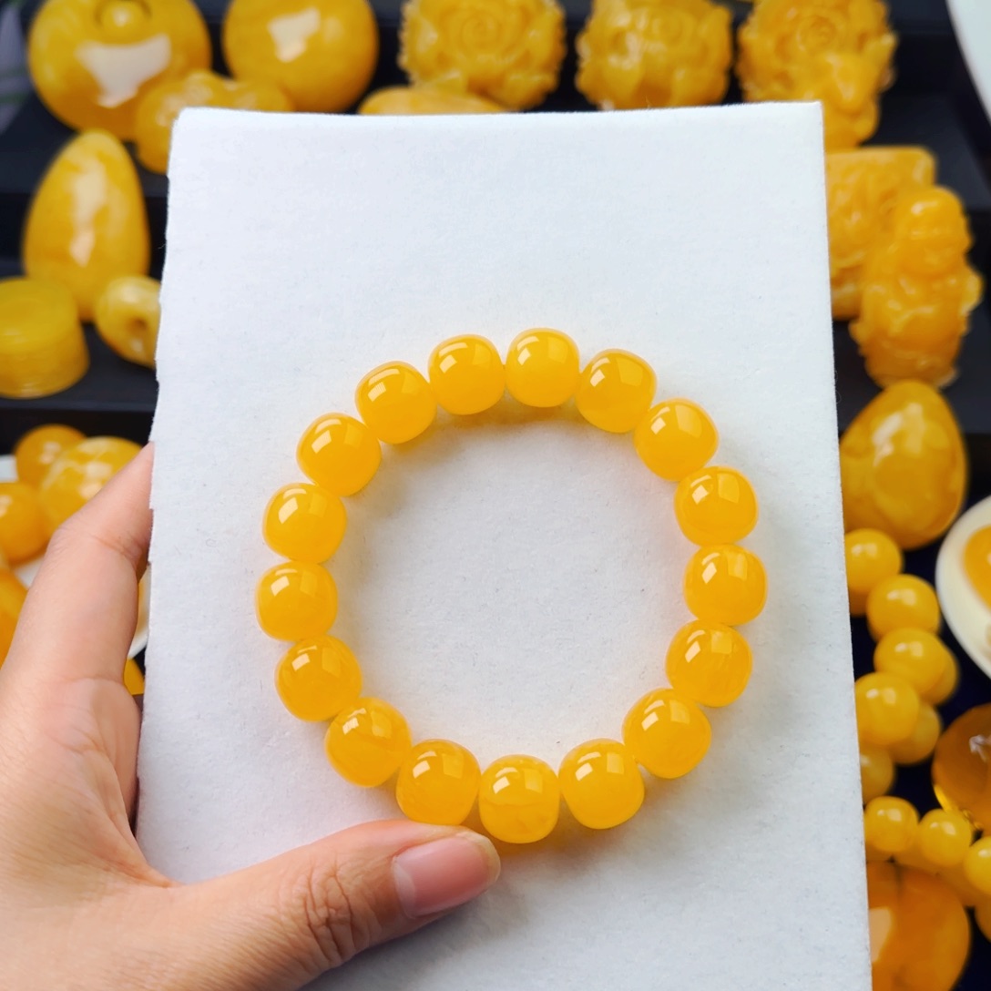 琥珀颈饰未镶嵌同料14