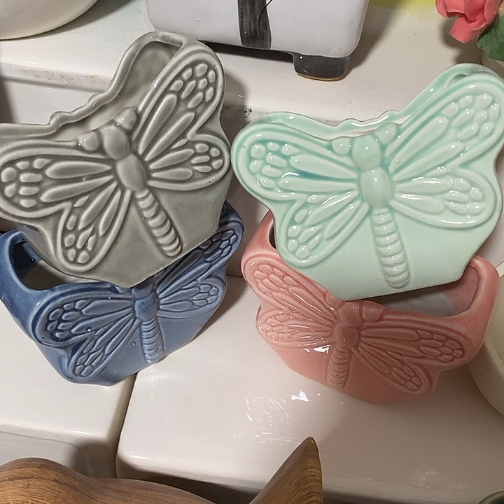 摆件陶盆有孔 瑕疵介意勿拍