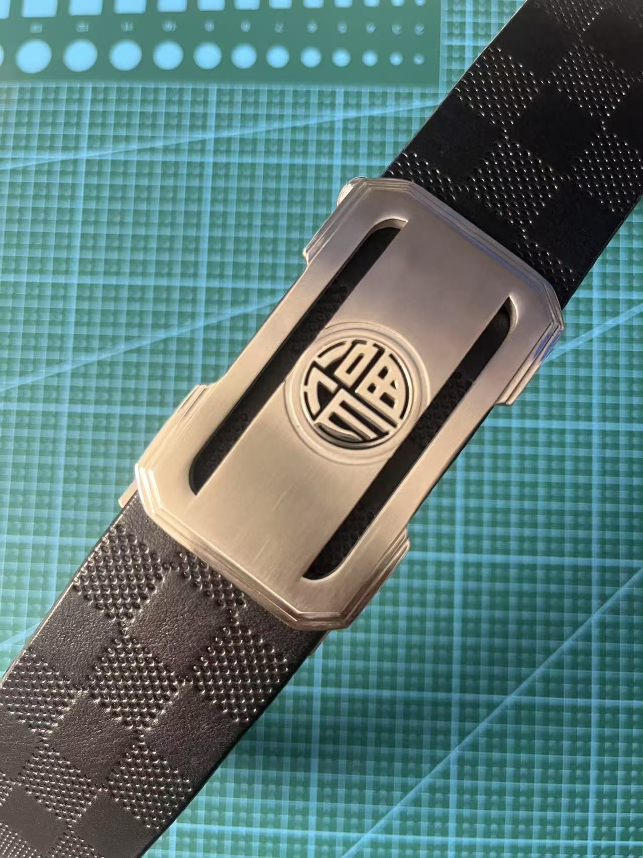  自动扣外穿纯手工制作真牛皮皮带男士真皮裤带裤腰带