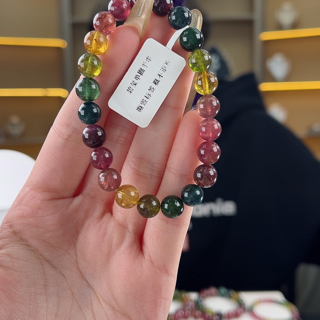 碧玺碧玺8mm（多样性发一件未镶嵌