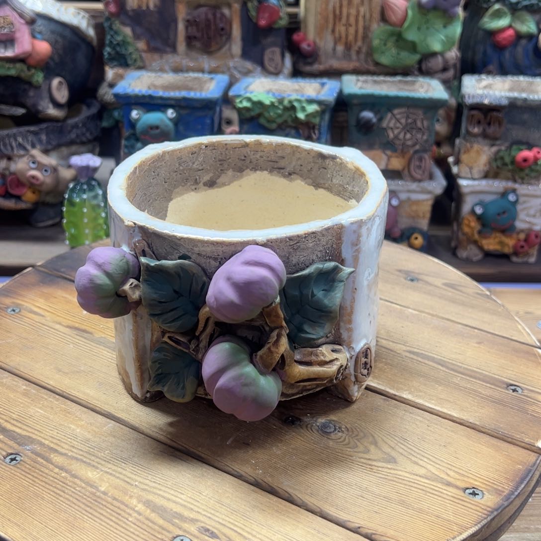 红陶嘻哈多肉花盆