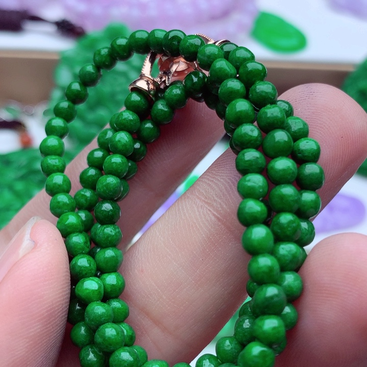 翡翠未镶嵌毛衣链