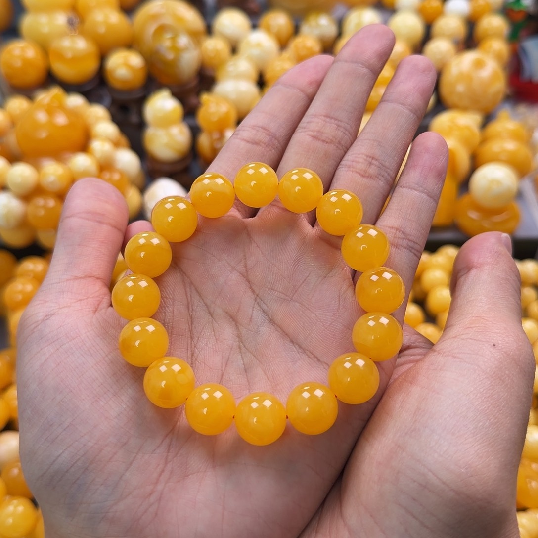 琥珀未镶嵌珠宝奇石13mm同料