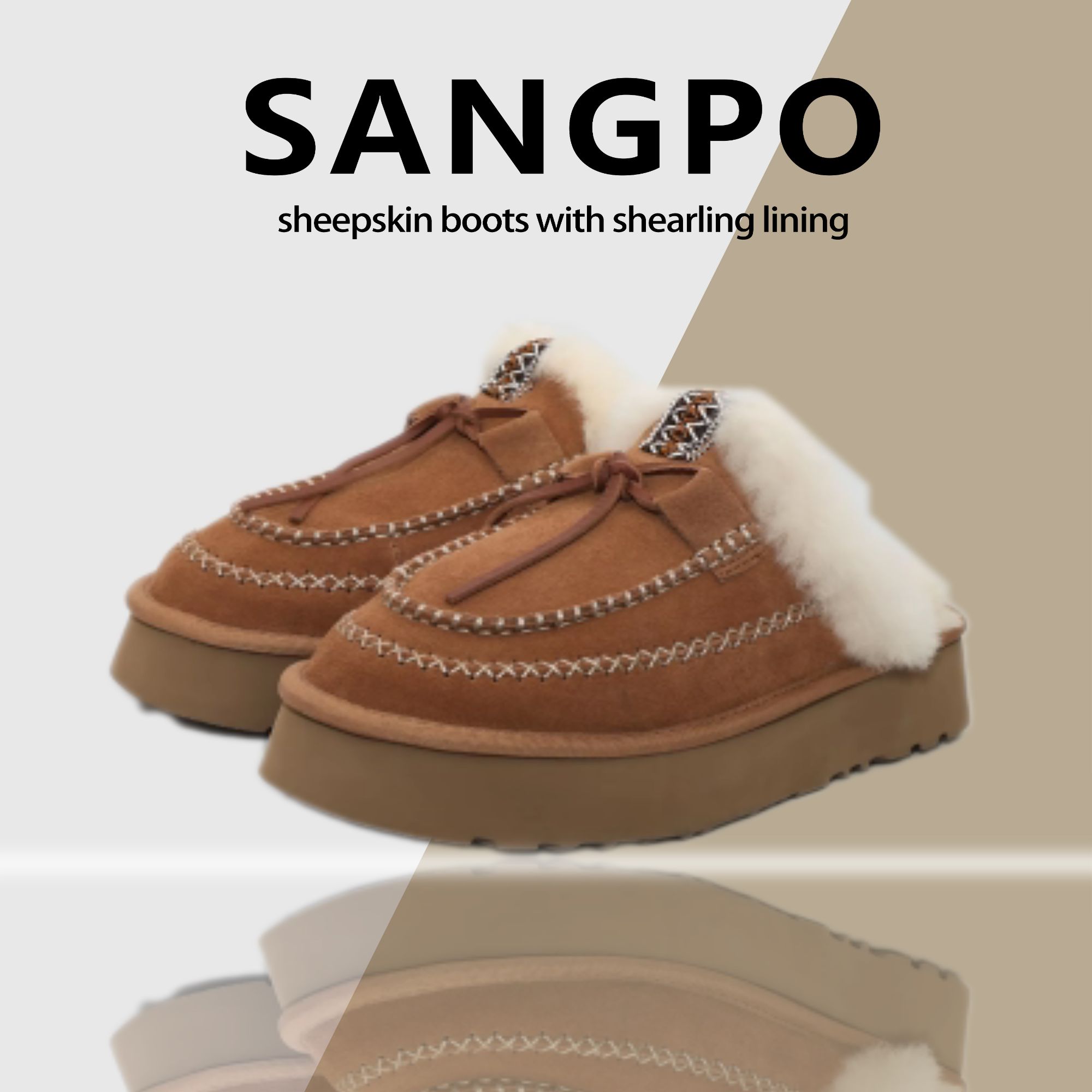 【新款半包厚底阿尔派拖鞋】新款真皮真毛厚底阿尔派拖鞋时尚百搭