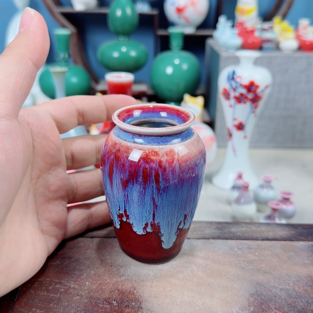 陶瓷手工小花器摆件