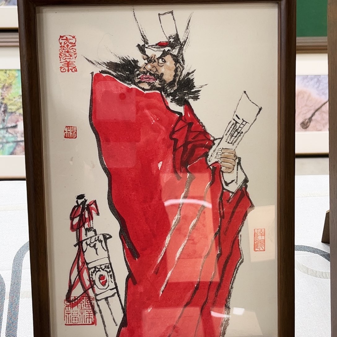 国画张彬带框精装裱福利