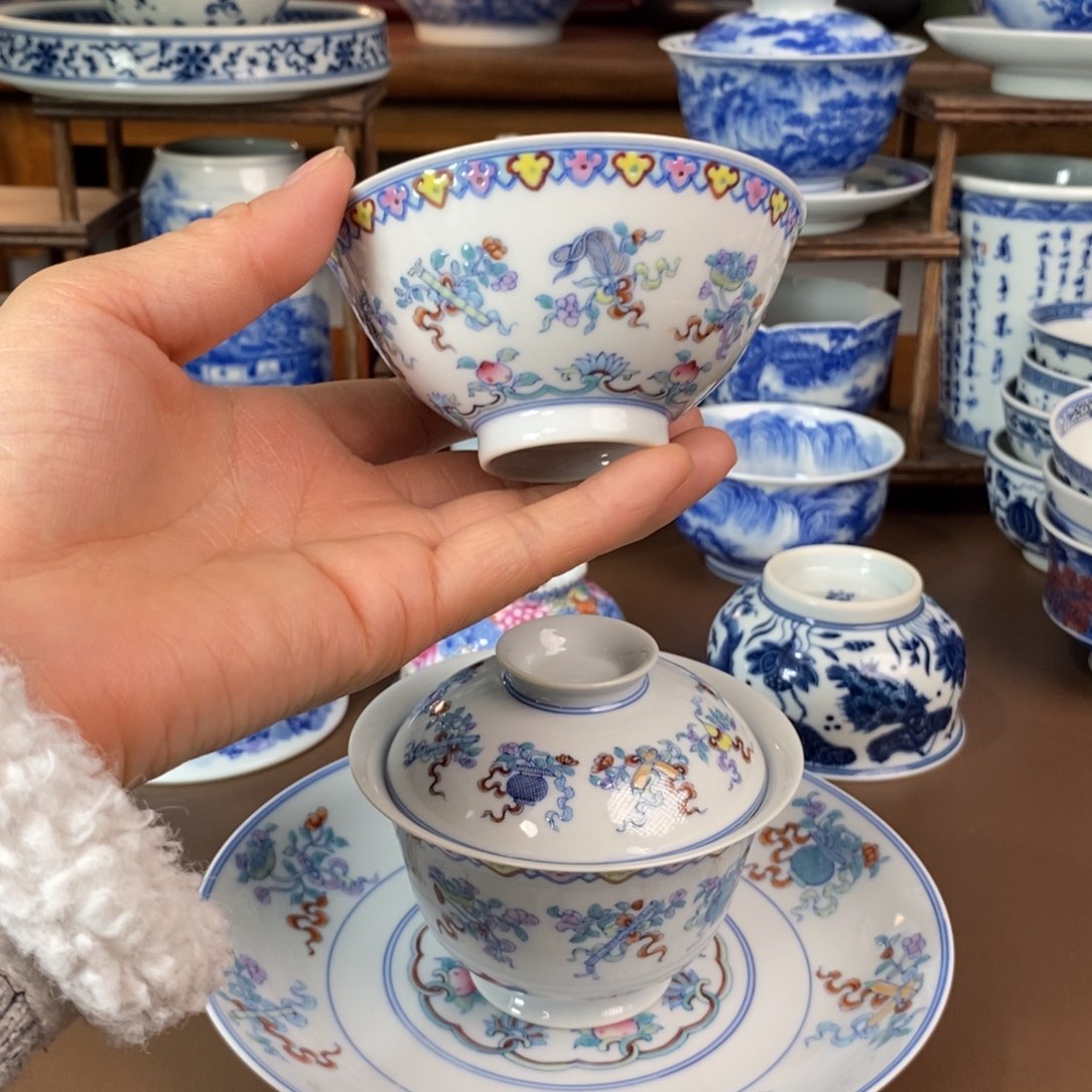 景德镇陶瓷手工手绘