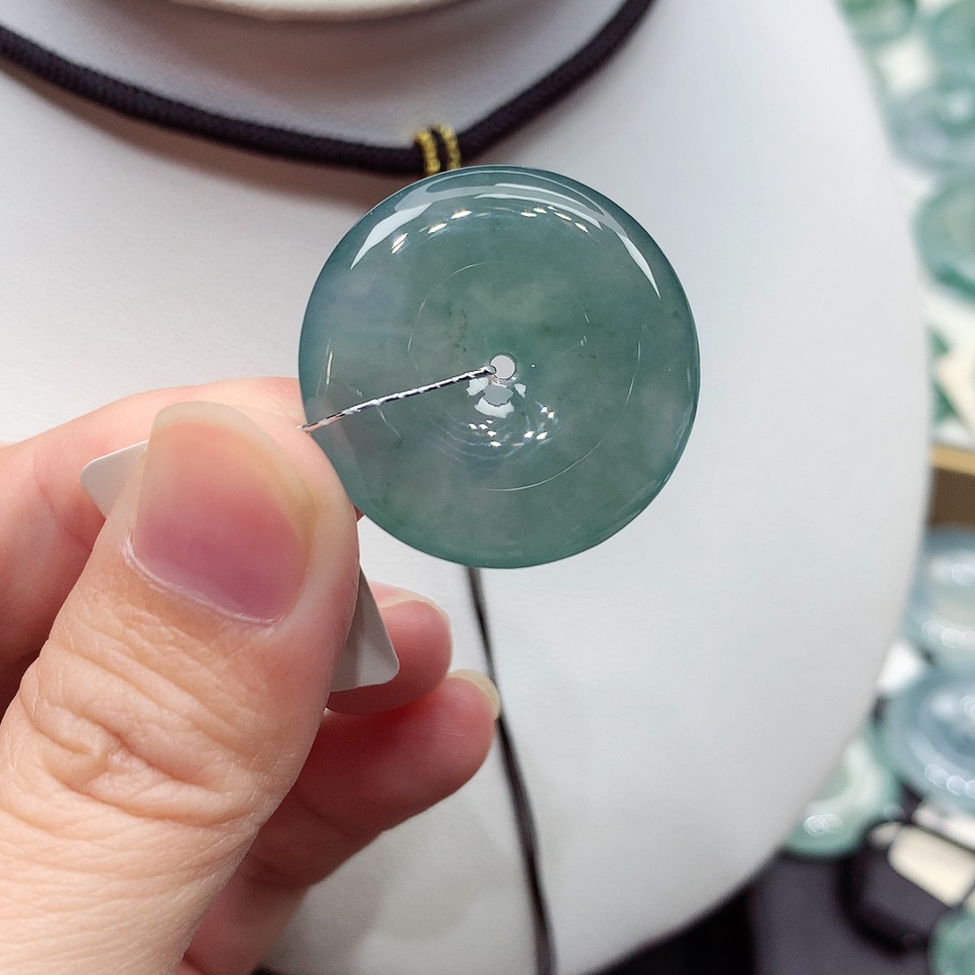 颈饰未镶嵌翡翠编号4，26.3/5.3